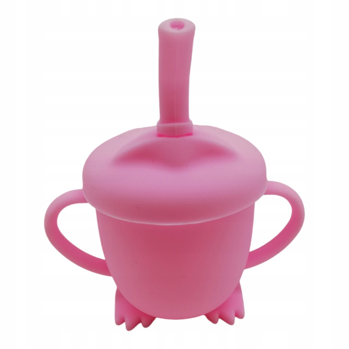 BIDON z rurką do nauki picia pierwszy KUBEK dla dzieci BLW SILIKON Prezent