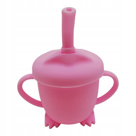 BIDON z rurką do nauki picia pierwszy KUBEK dla dzieci BLW SILIKON Prezent