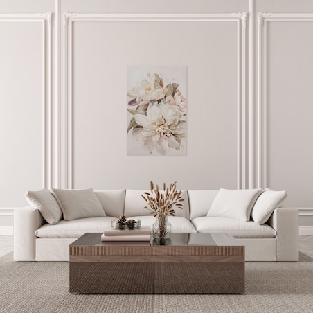 ręcznie zdobiony obraz z motywem kwiatowym destrial 80x120