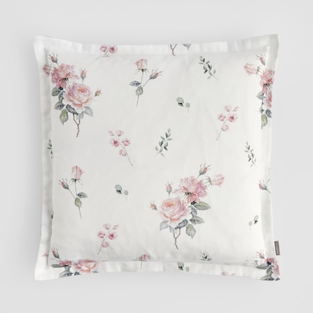 Poszewka z nadrukiem Charyor 45x45 cm z motywem kwiatowym
