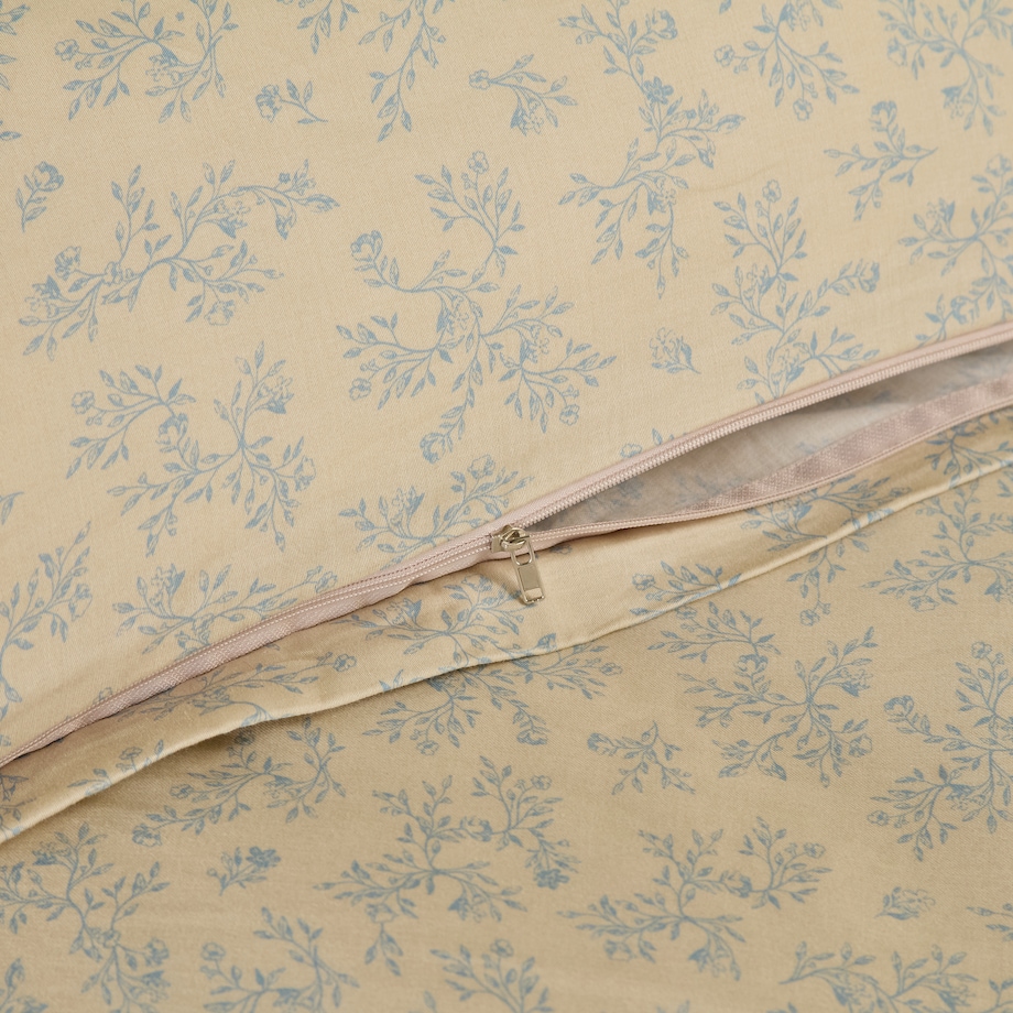 Pościel z bawełny satynowej Rosmarin 200x220 cm z motywem roślinnym