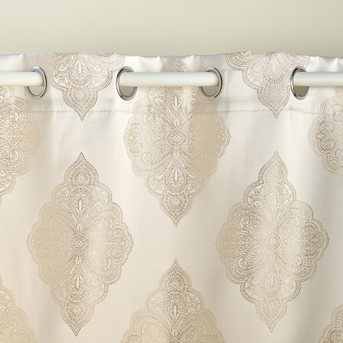 Zasłona Żakardowa Hiren 140x250 cm z motywem arabeski