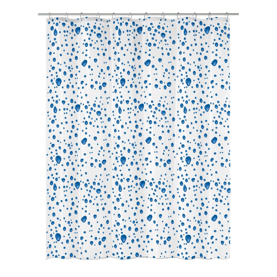 Kleine Wolke Bubble Zasłona prysznicowa Navy blue 180x200 cm Ecoplast PEVA niebieska