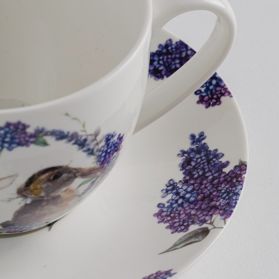Cup With Saucer Eldelflower 