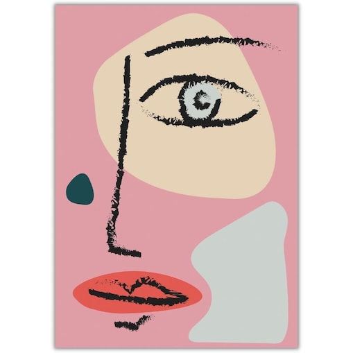 plakat face abstract 3 30x40 cm