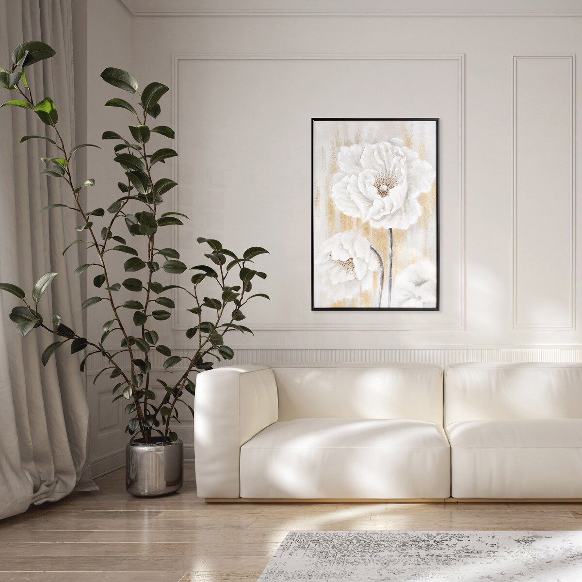 Obraz W Ramie Blomas z motywem kwiatowym