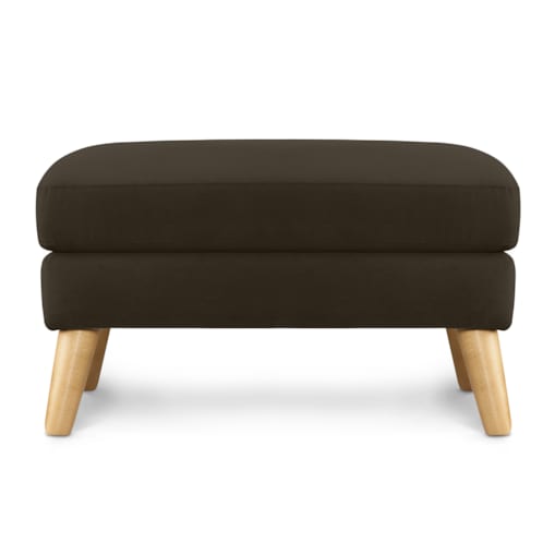 KONSIMO TAGIO Brązowa pufa skandynawska