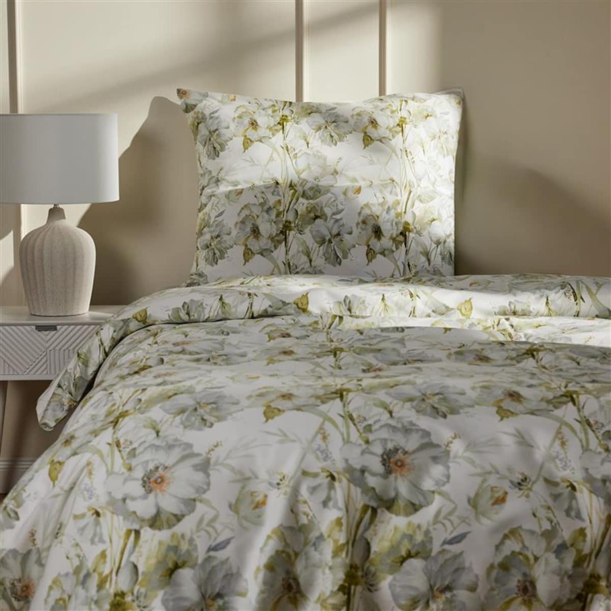 Pościel z bawełny satynowej Flornett 140x200 cm z motywem kwiatowym