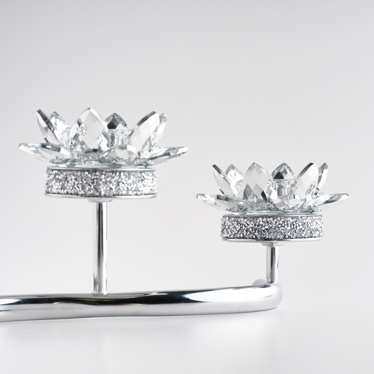 Świecznik potrójny Cristal shine wave