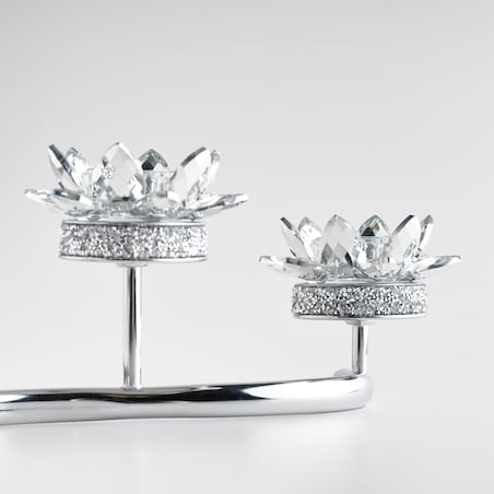 Świecznik potrójny Cristal shine wave