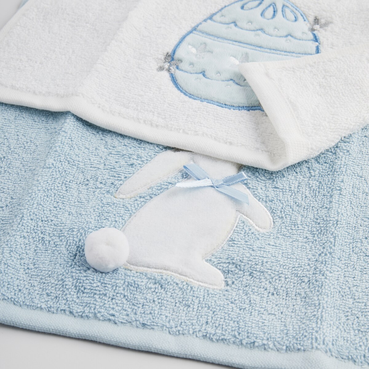 Komplet ręczników dekoracyjnych do twarzy lub rąk 2szt Pansilo 30x50 cm z motywem królika