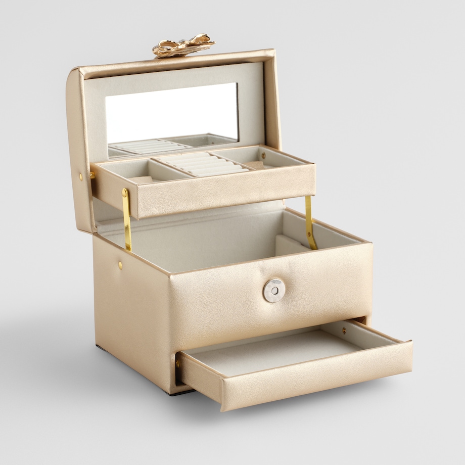 Szkatułka z lustrem i szufladkami Patricia 18x14 cm