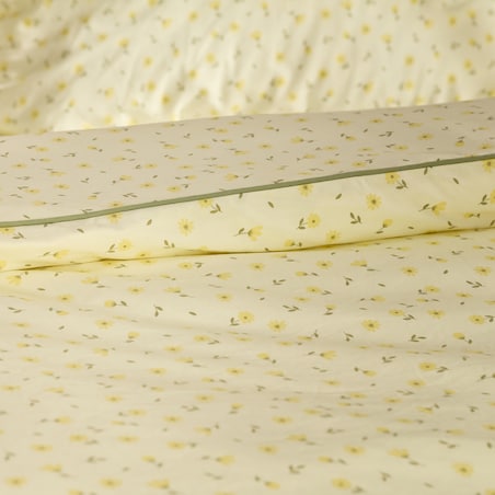 Pościel bawełniana z lamówką Avis 200x220 cm z motywem kwiatowym