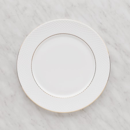 Elegancki Talerzyk z Porcelany Kostnej Eleni z motywem geometrycznym