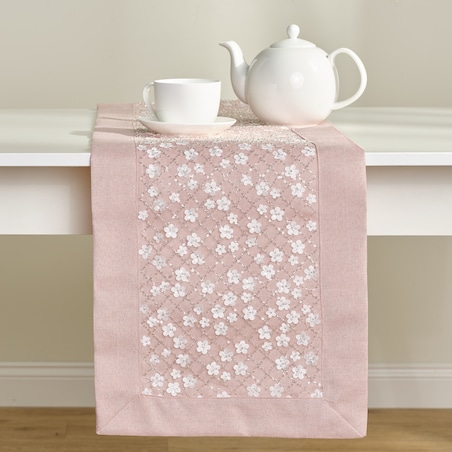 Bieżnik Blossia 35x180 cm z motywem kwiatowym