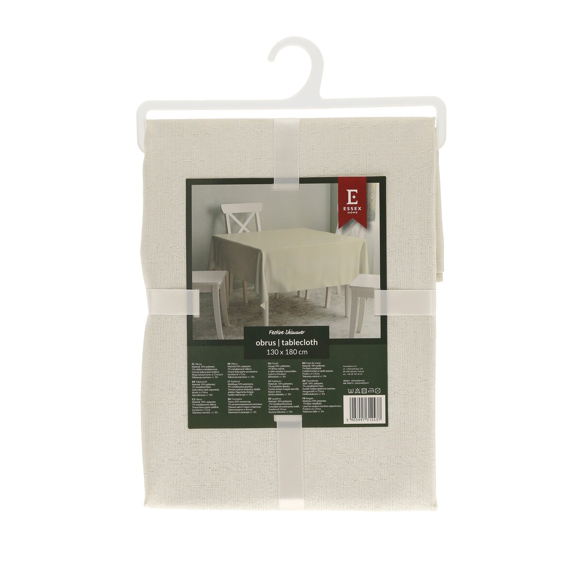 Obrus Żakardowy Festive Shimmer 130x180 cm