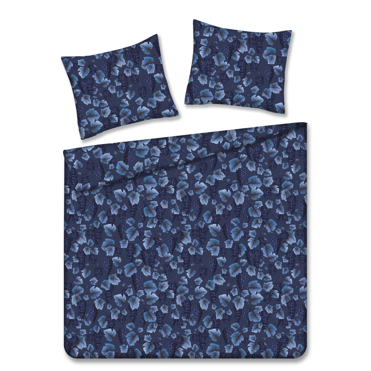 Pościel z bawełny satynowej Bluvella 200x220 cm z motywem owoców