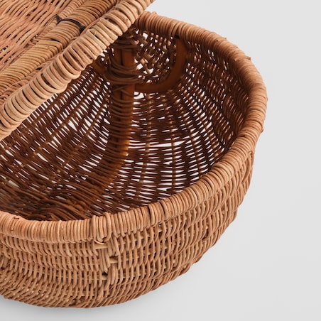 Koszyk z rączką Rakolta lid 47x32 cm