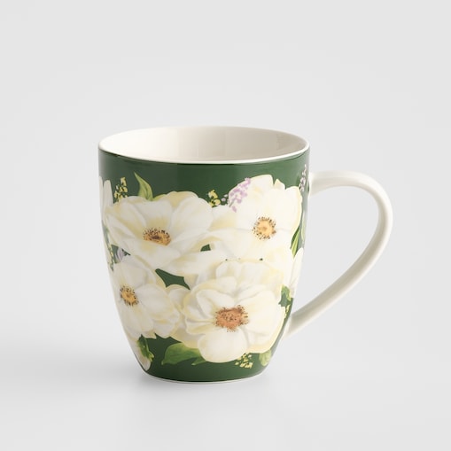 Kubek Emeris z motywem kwiatowym