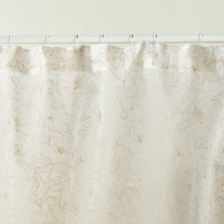 Firana Casinosis 140x250 cm z motywem kwiatowym