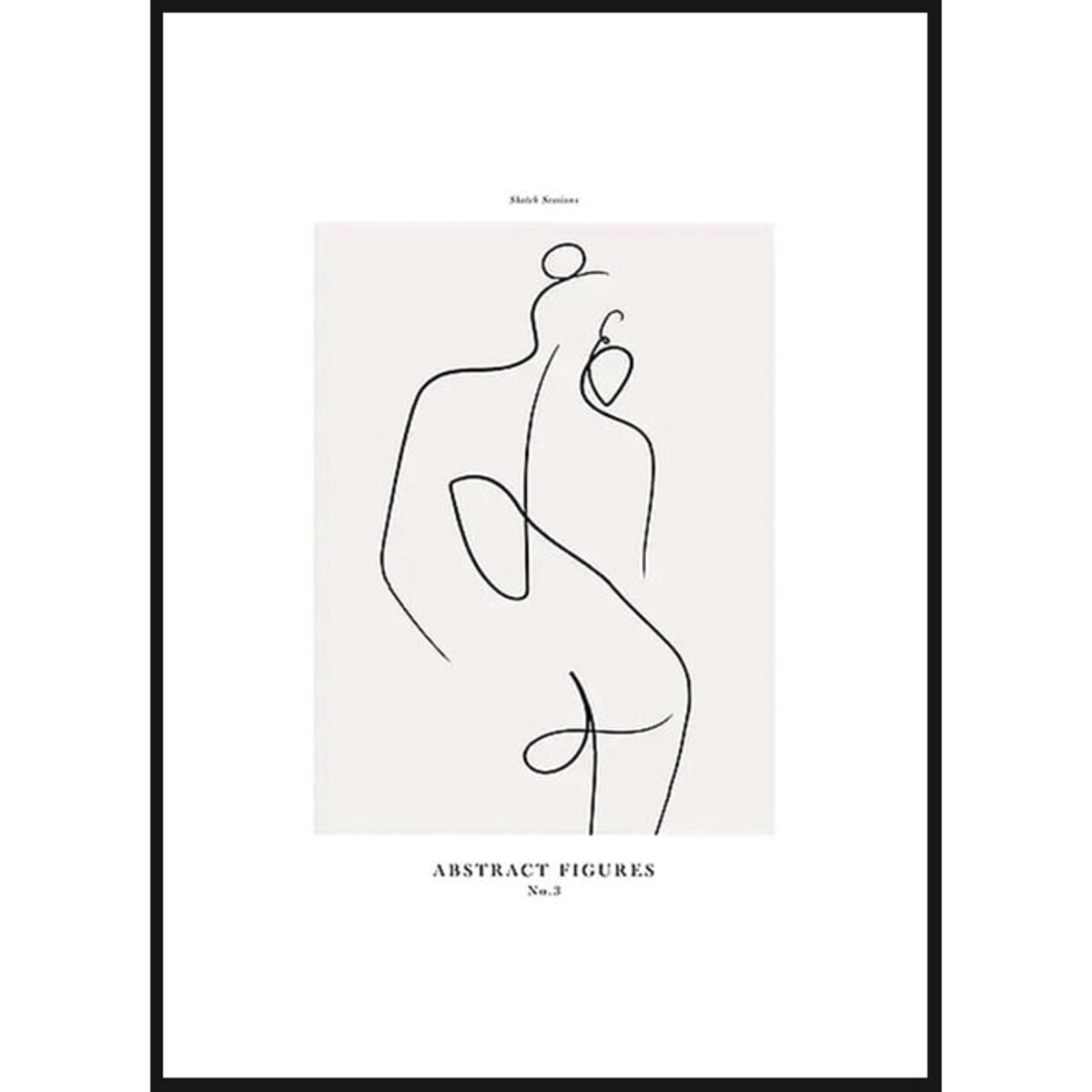 Poster Story, Plakat, Obraz - Kobieta w Konturach No1