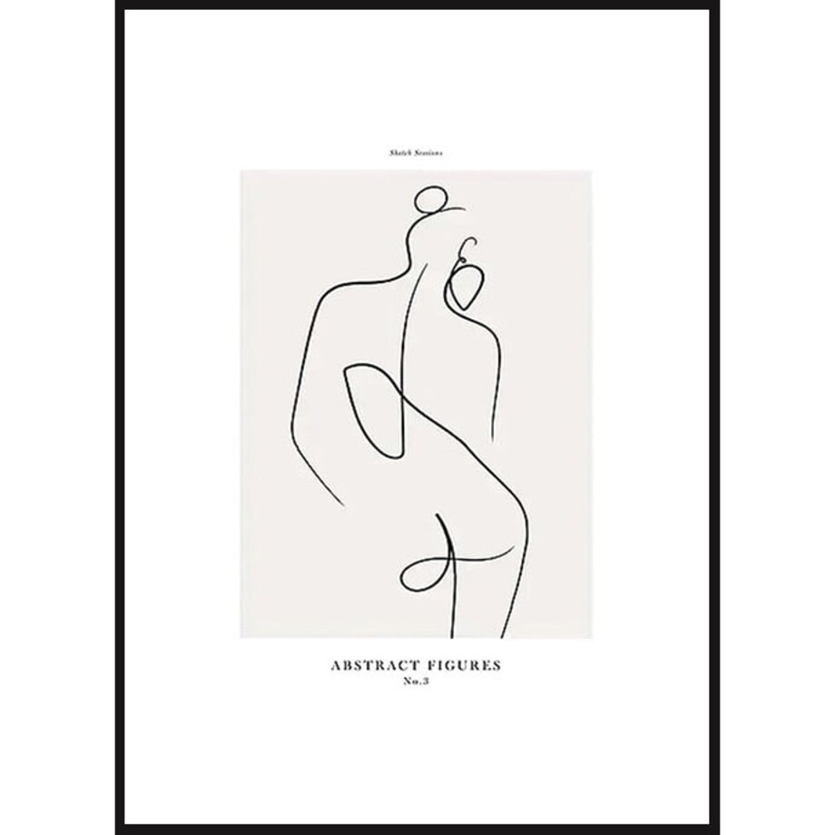 Poster Story, Plakat, Obraz - Kobieta w Konturach No1