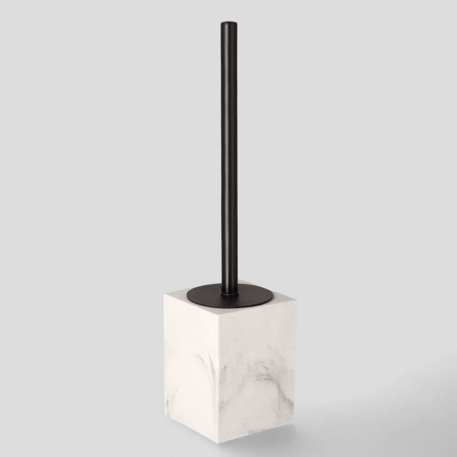 Szczotka toaletowa z masy żywicznej marmurowy efekt piedra