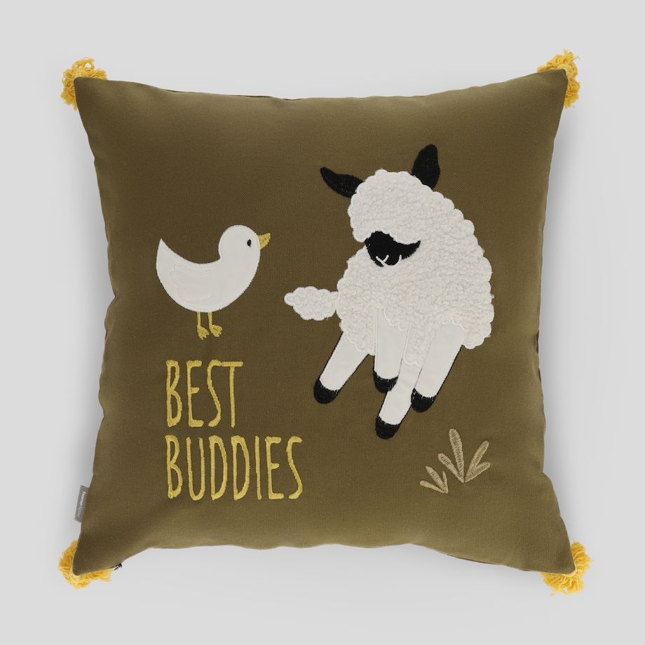 Poszewka Futrzana Buddies 45x45 cm z motywem zwierzęcym