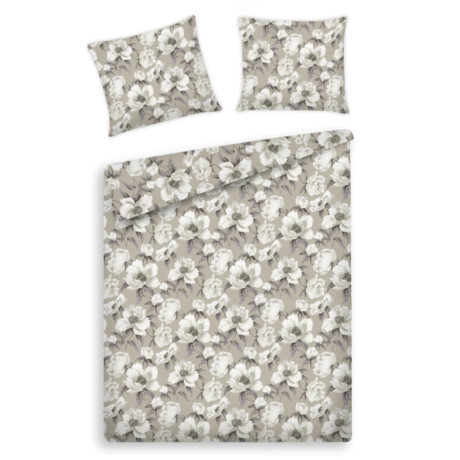 Pościel Bawełniana Aurelli 160x200 cm z motywem kwiatowym