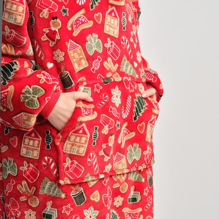 Ponczo Ginno z motywem piernika