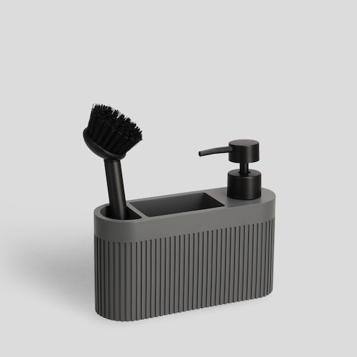 Dozownik Z Miejscem Na Gąbkę I Szczotką Carbone