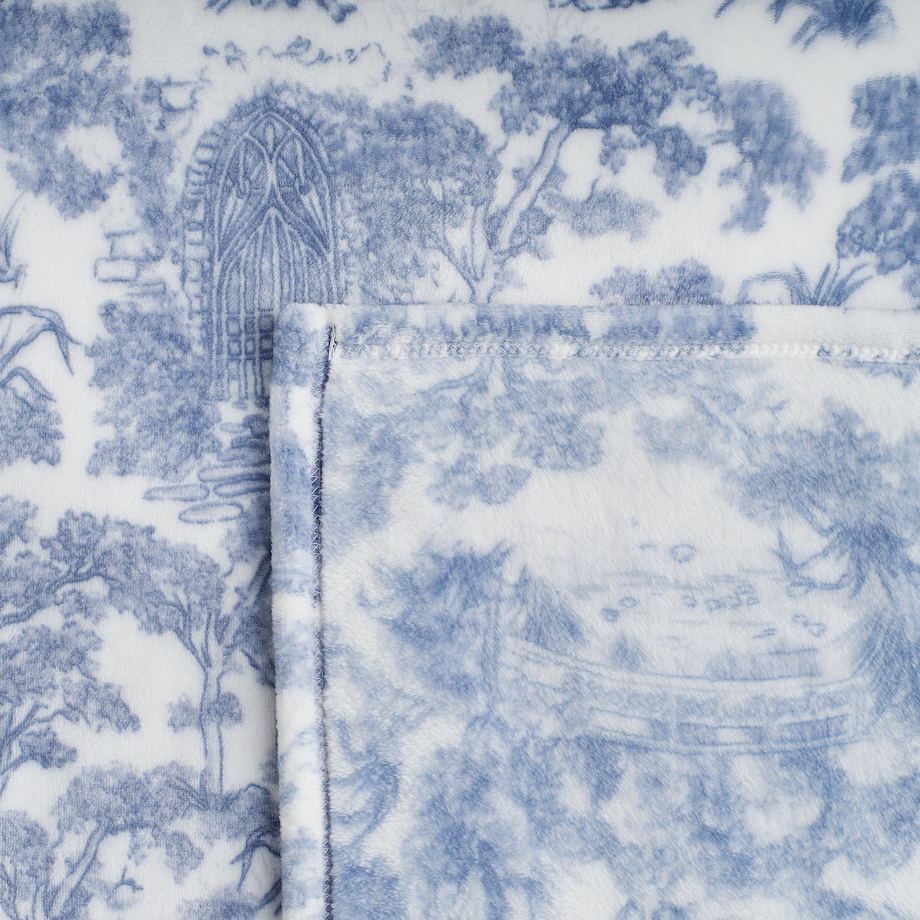 Drukowany koc Evite 150x200 cm z motywem kwiatowym