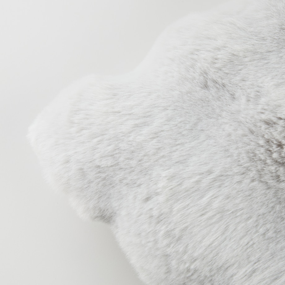 Poszewka Futrzana Bares 45x45 cm w kratę