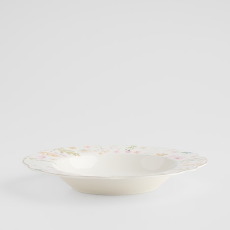 Talerz Głęboki Meadinna z motywem kwiatowym