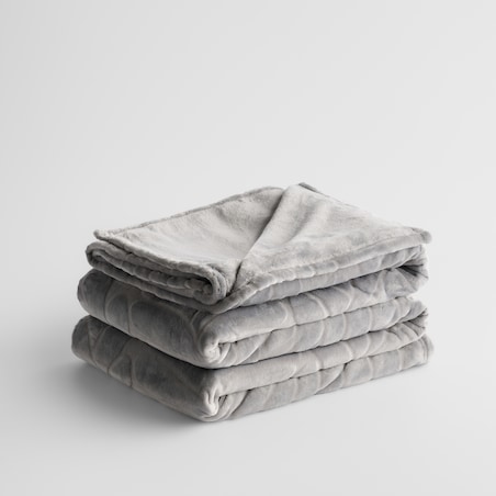 Koc Hoyani 200x220 cm z motywem liściastym