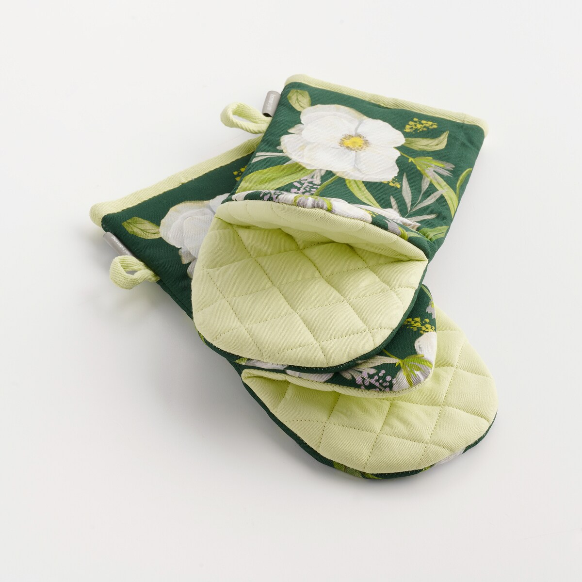 Komplet Rękawic Kuchennych Emeris 14x30 cm z motywem kwiatowym