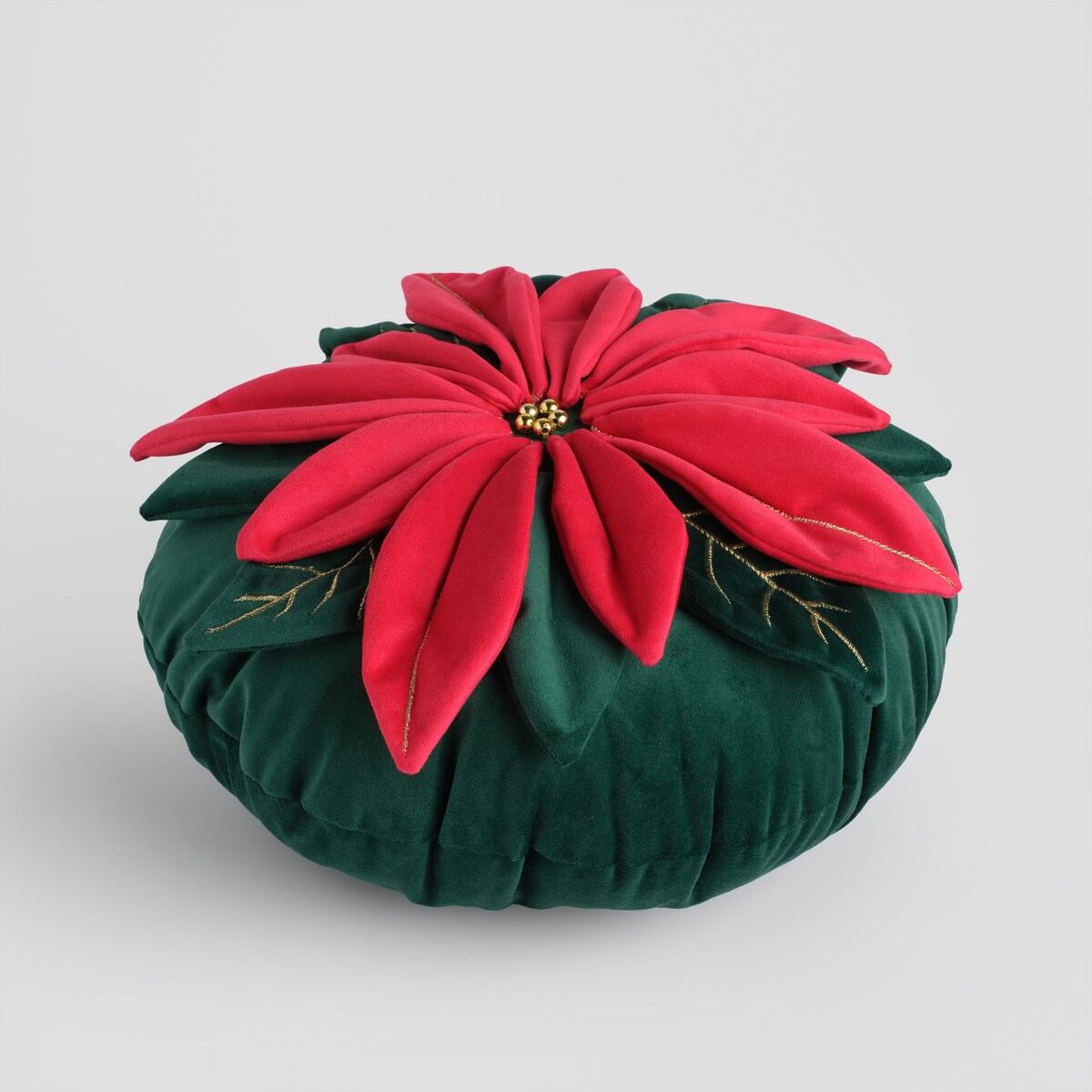 Poduszka Dekoracyjna Poinsetta z motywem gwiazdy betlejemskiej