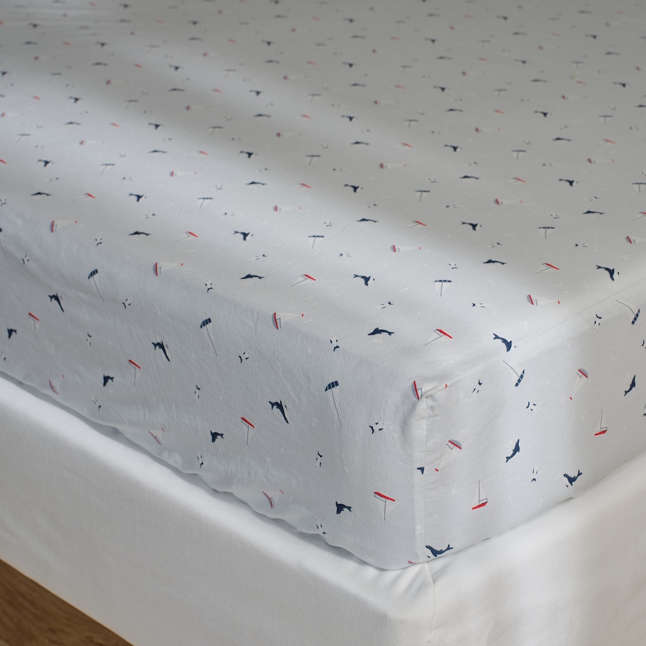 Prześcieradło bawełniane z gumką Pelorka 140x200x25 cm