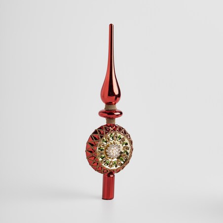 Czubek szklany na choinkę Sitter