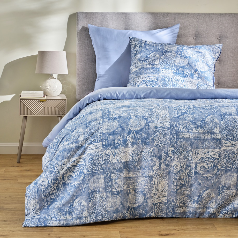 Pościel z bawełny satynowej Flopella 160x200 cm z motywem roślinnym