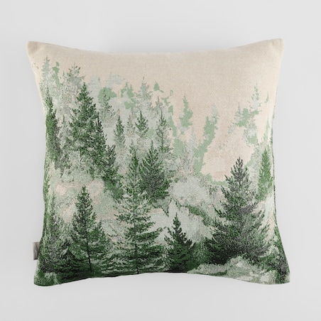 Poszewka Żakardowa Pinarte 45x45 cm z motywem choinki