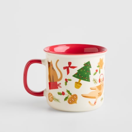 Kubek Miaoumas z motywem zwierząt leśnych