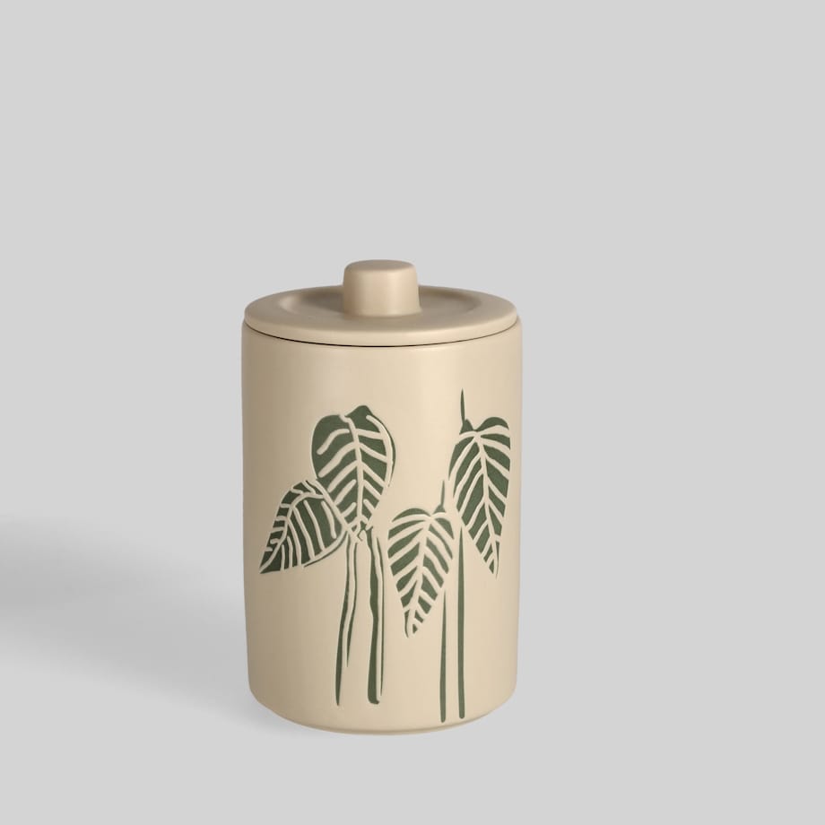 Pojemnik Leavi z motywem tropikalnym