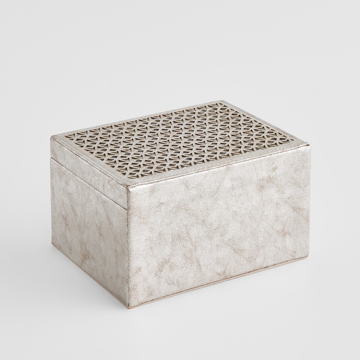 Szkatułka Na Biżuterię Rundo 22x17 cm w kratę