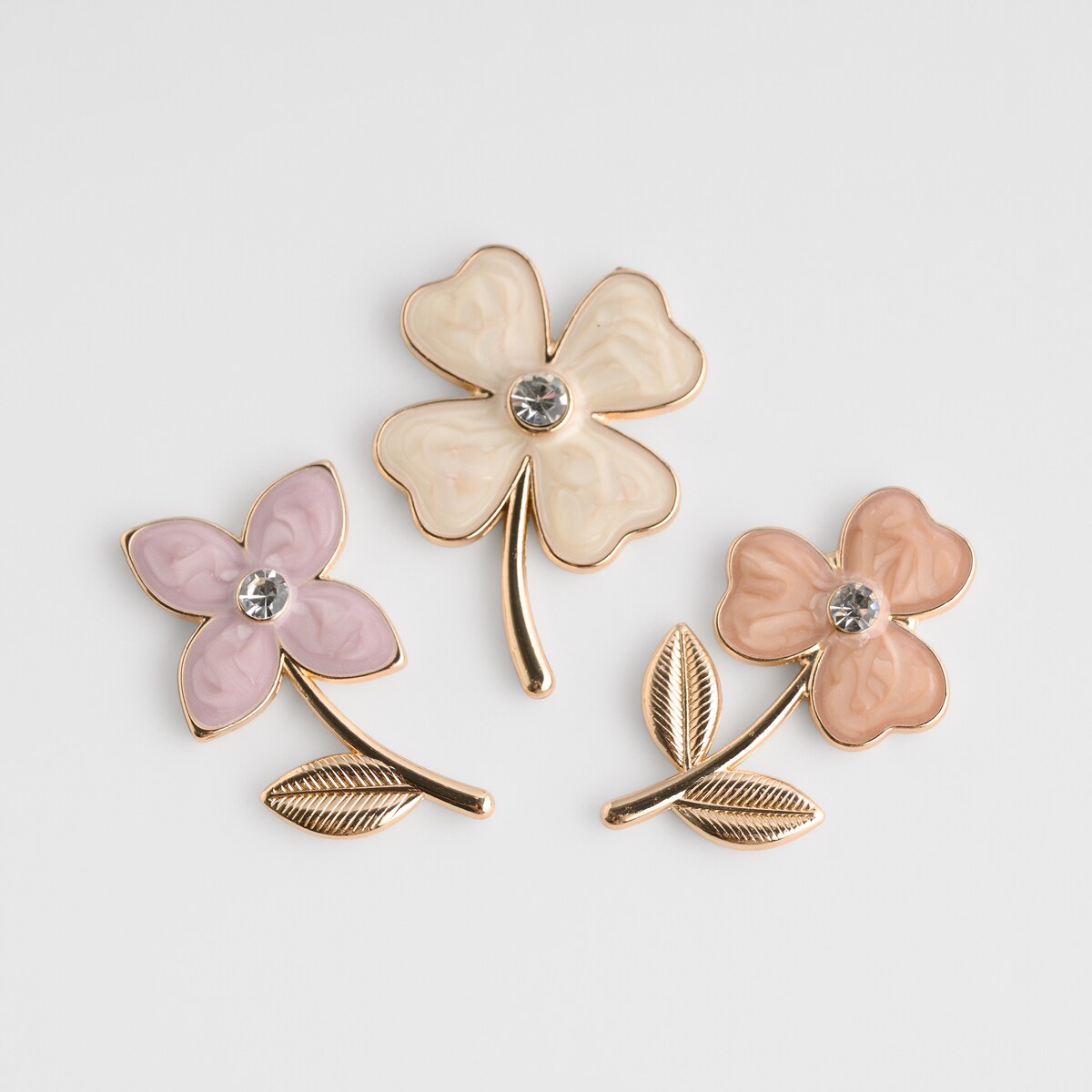 Komplet Magnesów Floweris z motywem kwiatowym