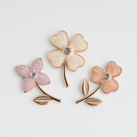 Komplet Magnesów Floweris z motywem kwiatowym