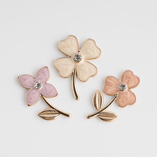 Komplet Magnesów Floweris z motywem kwiatowym