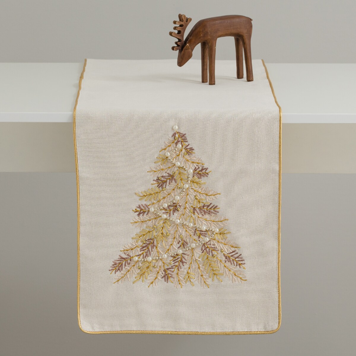 Bieżnik Haftowany Fir 35x180 cm