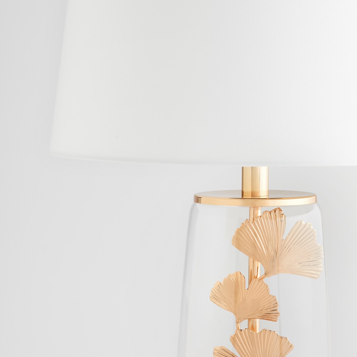 Lampa Stołowa Ginkolux z motywem liściastym