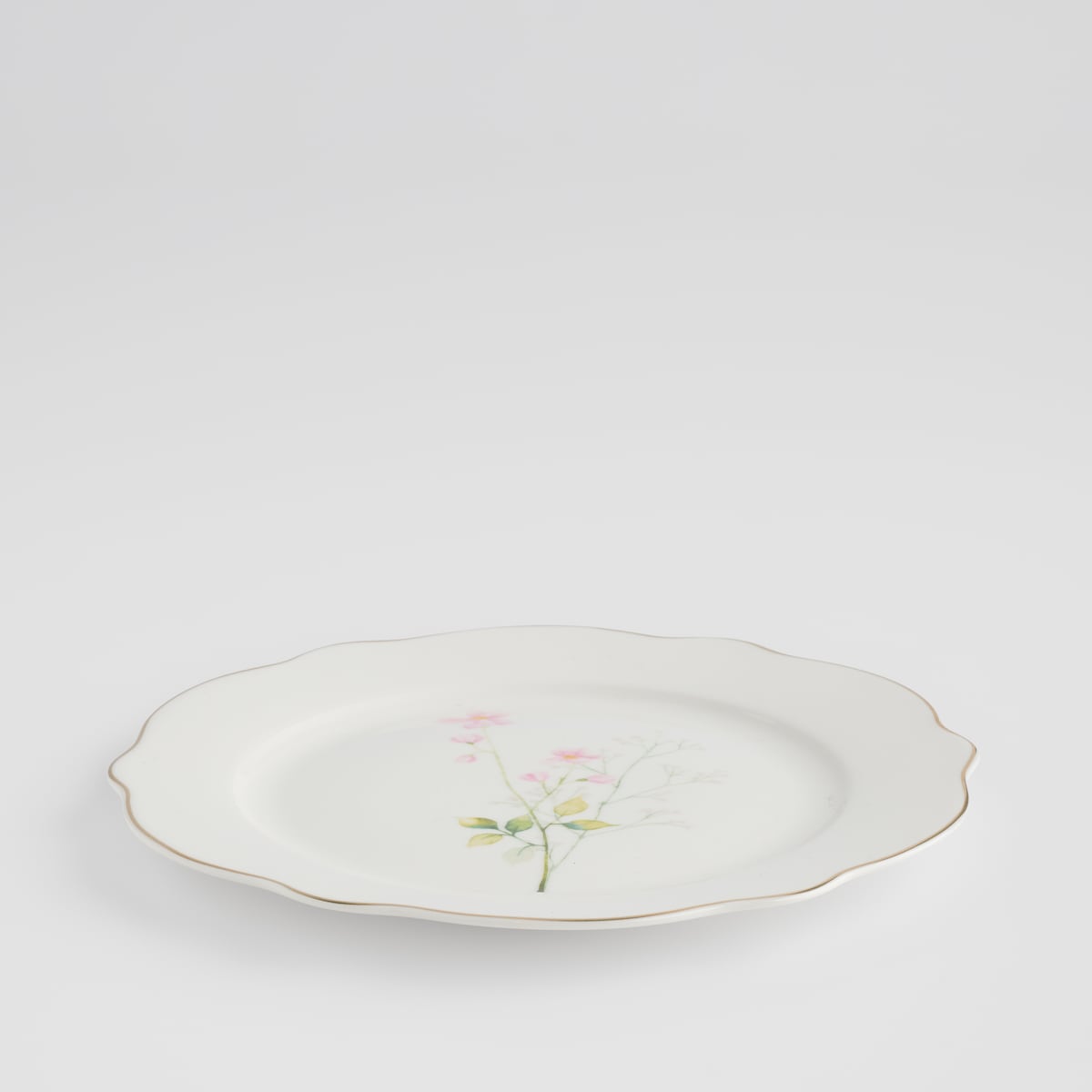 Talerz Deserowy Meadinna z motywem kwiatowym